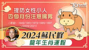 2024肖豬|2024蘇民峰生肖運程 肖豬紅鸞桃花年 肖虎肖兔財運稱霸